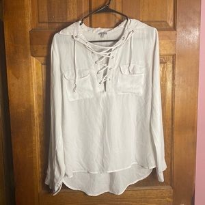 Charlotte Russe White Long Sleeve Size M